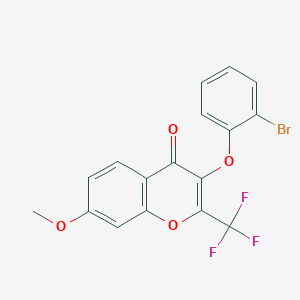 3-(2-bromophenoxy)-7-methoxy-2-(trifluoromethyl)-4H-chromen-4-one