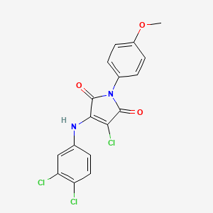 3-chloro-4-[(3,4-dichlorophenyl)amino]-1-(4-methoxyphenyl)-1H-pyrrole-2,5-dione