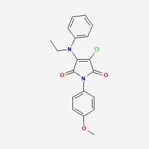 3-chloro-4-[ethyl(phenyl)amino]-1-(4-methoxyphenyl)-1H-pyrrole-2,5-dione