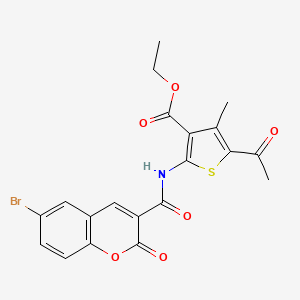 ethyl 5-acetyl-2-{[(6-bromo-2-oxo-2H-chromen-3-yl)carbonyl]amino}-4-methylthiophene-3-carboxylate