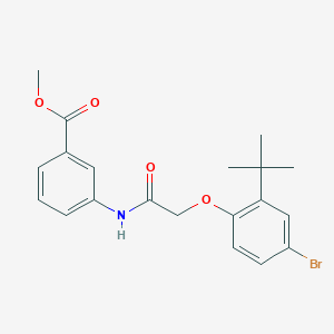 methyl 3-{[(4-bromo-2-tert-butylphenoxy)acetyl]amino}benzoate