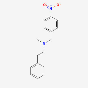 molecular formula C16H18N2O2 B3581836 N-methyl-N-(4-nitrobenzyl)-2-phenylethanamine 