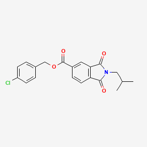 4-chlorobenzyl 2-isobutyl-1,3-dioxo-5-isoindolinecarboxylate