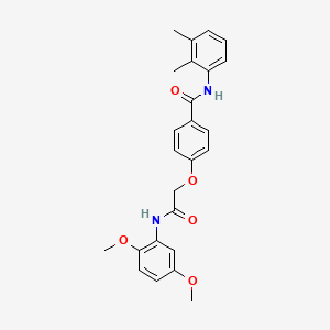 4-{2-[(2,5-dimethoxyphenyl)amino]-2-oxoethoxy}-N-(2,3-dimethylphenyl)benzamide