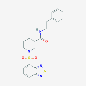 1-(2,1,3-benzothiadiazol-4-ylsulfonyl)-N-(2-phenylethyl)-3-piperidinecarboxamide