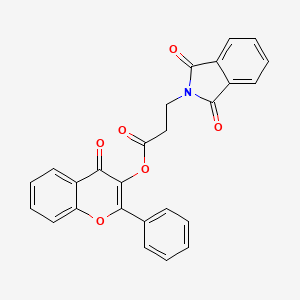 (4-Oxo-2-phenylchromen-3-yl) 3-(1,3-dioxoisoindol-2-yl)propanoate