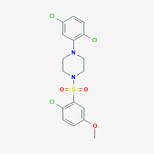 1-[(2-chloro-5-methoxyphenyl)sulfonyl]-4-(2,5-dichlorophenyl)piperazine