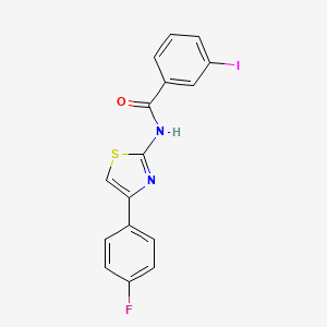 molecular formula C16H10FIN2OS B3581902 N-[4-(4-fluorophenyl)-1,3-thiazol-2-yl]-3-iodobenzamide 