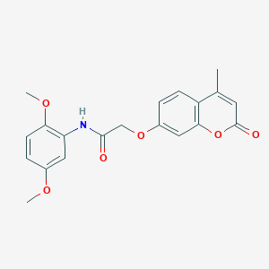 N-(2,5-dimethoxyphenyl)-2-(4-methyl-2-oxochromen-7-yl)oxyacetamide