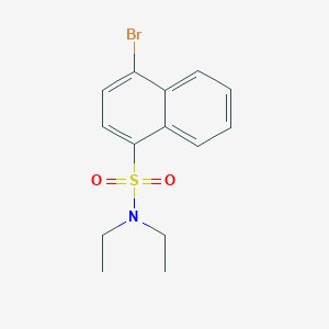 molecular formula C14H16BrNO2S B358198 4-bromo-N,N-diethyl-1-naphthalenesulfonamide CAS No. 919970-93-7