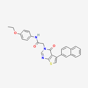 N-(4-ethoxyphenyl)-2-(5-naphthalen-2-yl-4-oxothieno[2,3-d]pyrimidin-3-yl)acetamide