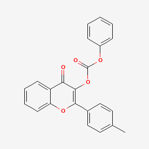 2-(4-methylphenyl)-4-oxo-4H-chromen-3-yl phenyl carbonate