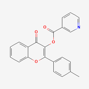 [2-(4-Methylphenyl)-4-oxochromen-3-yl] pyridine-3-carboxylate