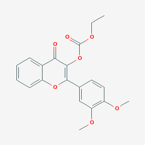 [2-(3,4-Dimethoxyphenyl)-4-oxochromen-3-yl] ethyl carbonate