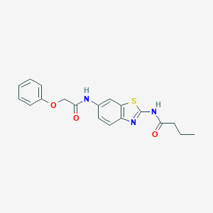 N-{6-[(phenoxyacetyl)amino]-1,3-benzothiazol-2-yl}butanamide