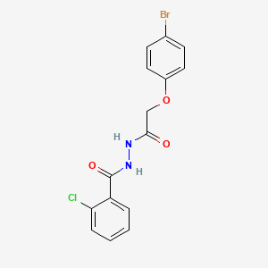 N'-[(4-bromophenoxy)acetyl]-2-chlorobenzohydrazide