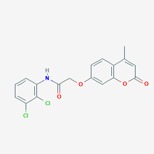 N-(2,3-dichlorophenyl)-2-(4-methyl-2-oxochromen-7-yl)oxyacetamide