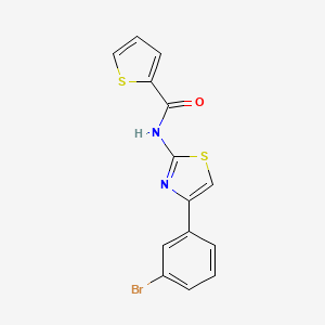 N-[4-(3-bromophenyl)-1,3-thiazol-2-yl]-2-thiophenecarboxamide