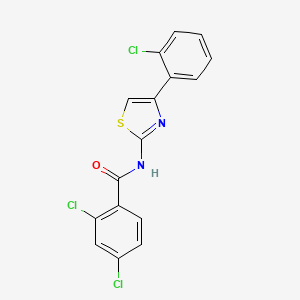 2,4-dichloro-N-[4-(2-chlorophenyl)-1,3-thiazol-2-yl]benzamide