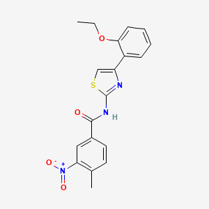 N-[4-(2-ethoxyphenyl)-1,3-thiazol-2-yl]-4-methyl-3-nitrobenzamide