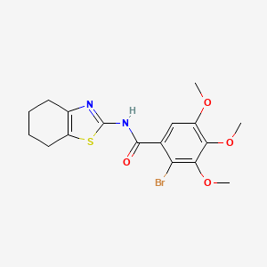 2-bromo-3,4,5-trimethoxy-N-(4,5,6,7-tetrahydro-1,3-benzothiazol-2-yl)benzamide