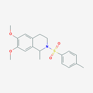 molecular formula C19H23NO4S B358223 6,7-Dimethoxy-1-methyl-2-[(4-methylphenyl)sulfonyl]-1,2,3,4-tetrahydroisoquinoline CAS No. 14165-85-6