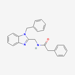 molecular formula C23H21N3O B3582246 N-[(1-benzyl-1H-benzimidazol-2-yl)methyl]-2-phenylacetamide 