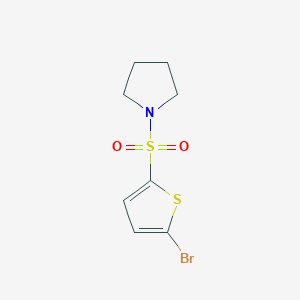 molecular formula C8H10BrNO2S2 B358227 1-[(5-Bromo-2-thienyl)sulfonyl]pyrrolidine CAS No. 81597-72-0