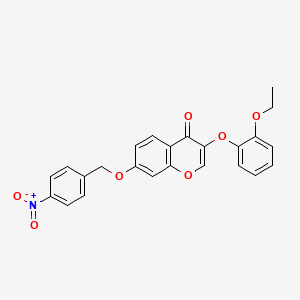 3-(2-ethoxyphenoxy)-7-[(4-nitrophenyl)methoxy]-4H-chromen-4-one