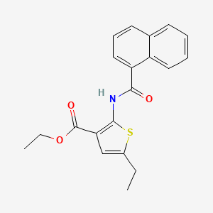 ethyl 5-ethyl-2-(1-naphthoylamino)-3-thiophenecarboxylate