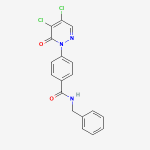 4-(4,5-Dichloro-6-oxo-1(6H)-pyridazinyl)-N-(phenylmethyl)benzamide