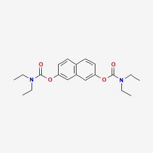 molecular formula C20H26N2O4 B3582370 7-[(diethylcarbamoyl)oxy]naphthalen-2-yl N,N-diethylcarbamate 