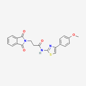 3-(1,3-dioxo-1,3-dihydro-2H-isoindol-2-yl)-N-[4-(4-methoxyphenyl)-1,3-thiazol-2-yl]propanamide