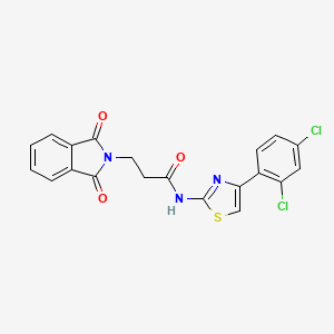 N-[4-(2,4-dichlorophenyl)-1,3-thiazol-2-yl]-3-(1,3-dioxo-1,3-dihydro-2H-isoindol-2-yl)propanamide