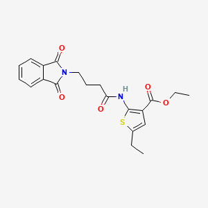 ethyl 2-{[4-(1,3-dioxo-1,3-dihydro-2H-isoindol-2-yl)butanoyl]amino}-5-ethyl-3-thiophenecarboxylate