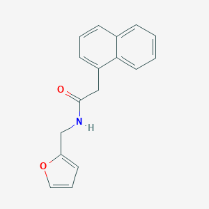 molecular formula C17H15NO2 B358242 N-(furan-2-ylmethyl)-2-naphthalen-1-ylacetamide CAS No. 331710-64-6