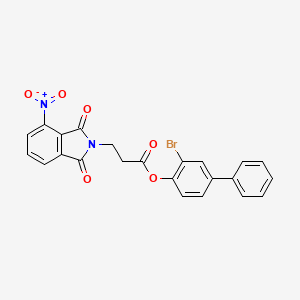 (2-Bromo-4-phenylphenyl) 3-(4-nitro-1,3-dioxoisoindol-2-yl)propanoate