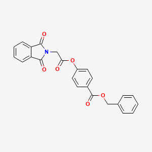 benzyl 4-{[(1,3-dioxo-1,3-dihydro-2H-isoindol-2-yl)acetyl]oxy}benzoate