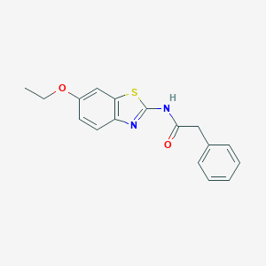 molecular formula C17H16N2O2S B358245 N-(6-ethoxy-1,3-benzothiazol-2-yl)-2-phenylacetamide CAS No. 313275-28-4