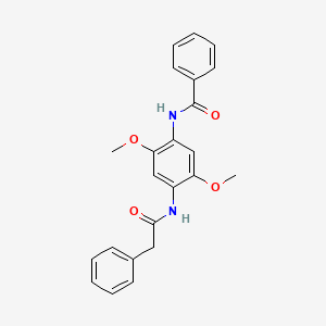 N-{2,5-dimethoxy-4-[(phenylacetyl)amino]phenyl}benzamide