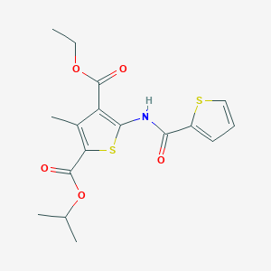 4-ethyl 2-isopropyl 3-methyl-5-[(2-thienylcarbonyl)amino]-2,4-thiophenedicarboxylate