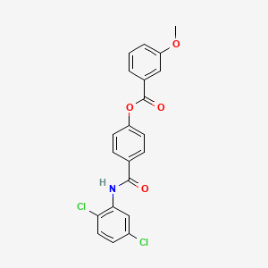 4-{[(2,5-dichlorophenyl)amino]carbonyl}phenyl 3-methoxybenzoate