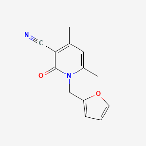 1-[(FURAN-2-YL)METHYL]-4,6-DIMETHYL-2-OXO-1,2-DIHYDROPYRIDINE-3-CARBONITRILE