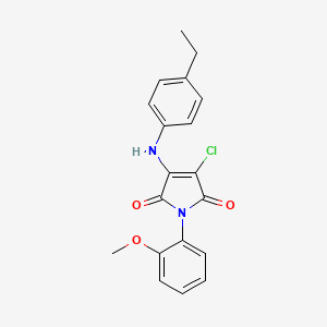 3-Chloro-4-(4-ethylanilino)-1-(2-methoxyphenyl)pyrrole-2,5-dione