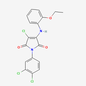 3-chloro-1-(3,4-dichlorophenyl)-4-[(2-ethoxyphenyl)amino]-1H-pyrrole-2,5-dione