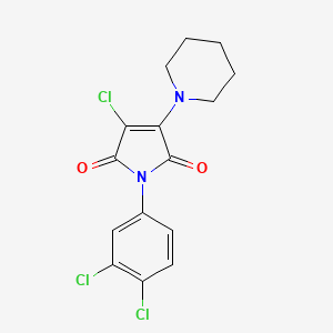 3-chloro-1-(3,4-dichlorophenyl)-4-(1-piperidinyl)-1H-pyrrole-2,5-dione