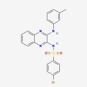 4-bromo-N-{3-[(3-methylphenyl)amino]-2-quinoxalinyl}benzenesulfonamide