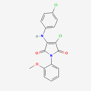 3-Chloro-4-(4-chloroanilino)-1-(2-methoxyphenyl)pyrrole-2,5-dione