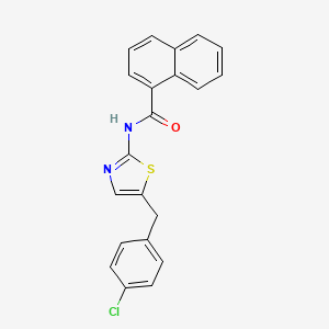 N-[5-(4-chlorobenzyl)-1,3-thiazol-2-yl]naphthalene-1-carboxamide