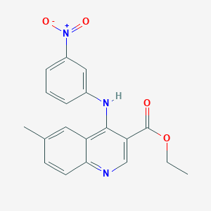 ethyl 6-methyl-4-[(3-nitrophenyl)amino]-3-quinolinecarboxylate